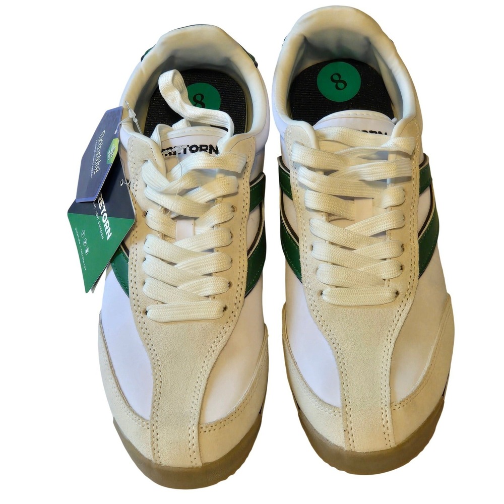 Tretorn Kristine Elite G Sneakers Women's Size 8 White Green Leather - Picture 2 of 10
